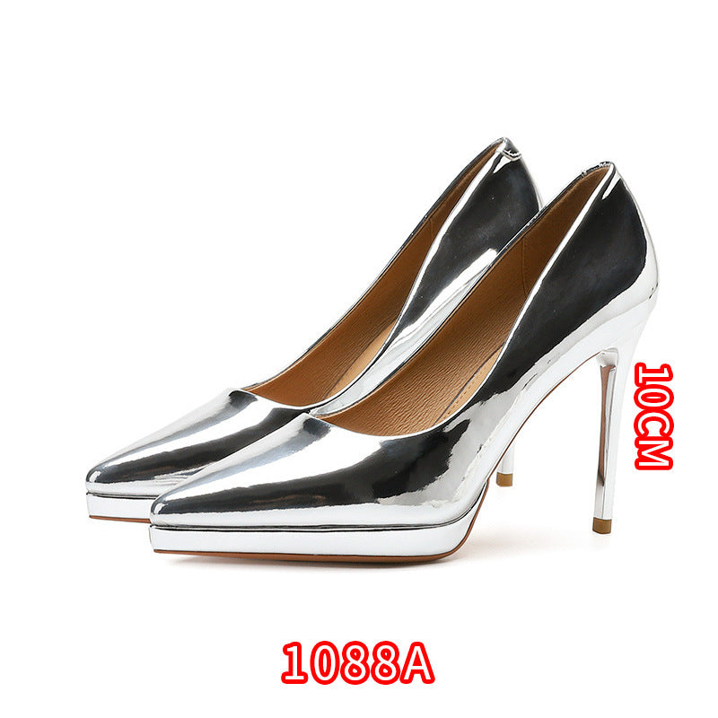 Women's Korean Patent Sexy Pointed Stiletto Classy High Fairy Style Women's Fashion Shoes