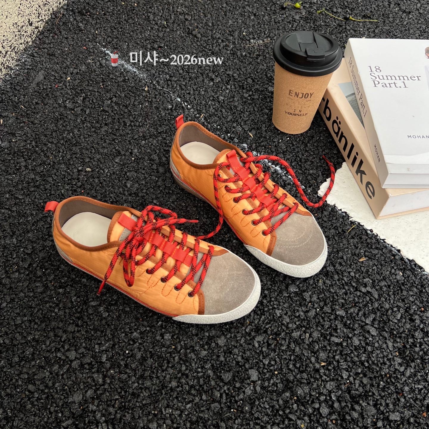 Women's Bottom Spring Round Toe Lace Color Block Versatile Women's Casual Shoes