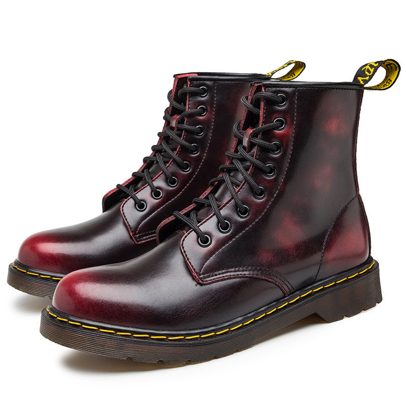 Men's Plus Size Martin Couple British Style Men's Leather Boots