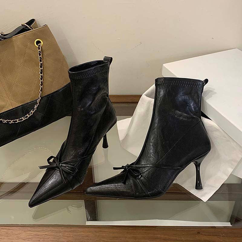 Women's Martin Stiletto Pointed Ankle Fashion Thin Boots