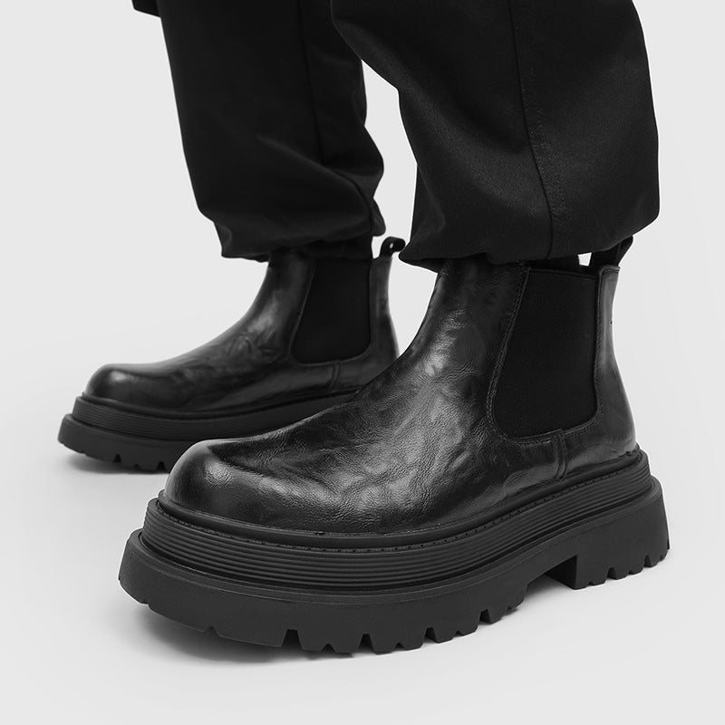 Men's Winter British Style Leisure Chelsea Smoke Men's Martin Boots