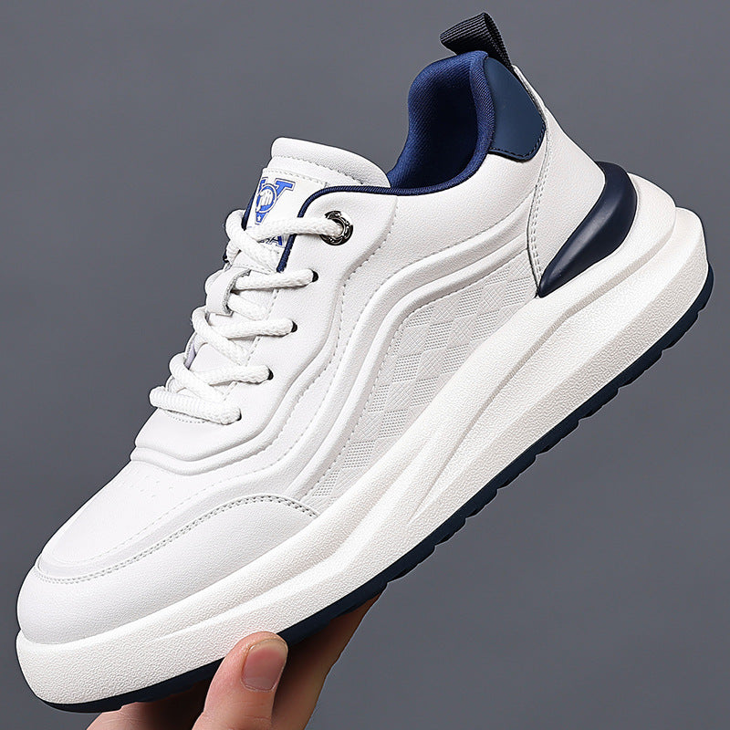 Men's Fashionable National Style Genuine Comfortable White Men's Sports Shoes