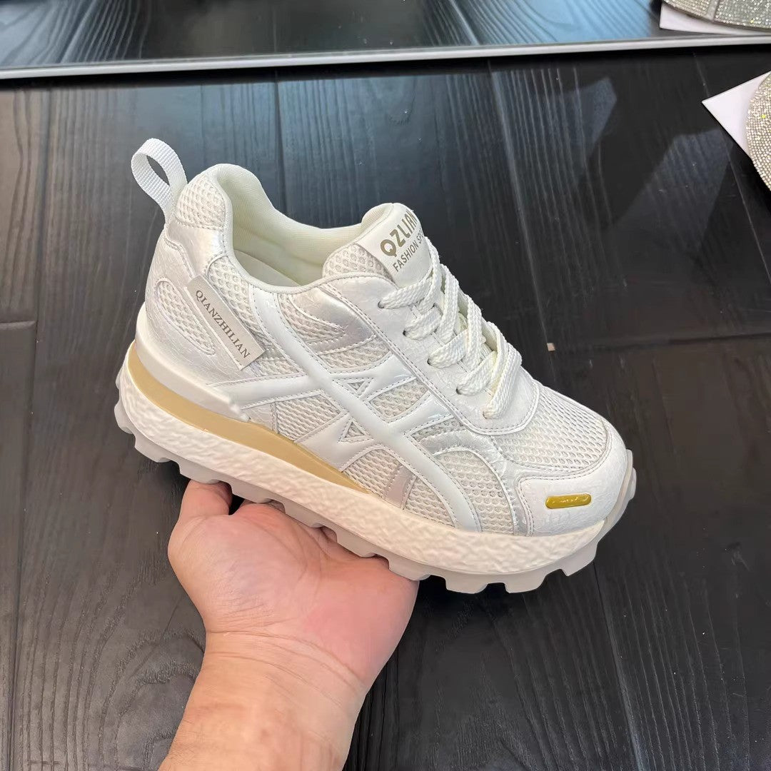 Version Height Increasing German Training Thick Bottom Mesh Women's Sports Shoes