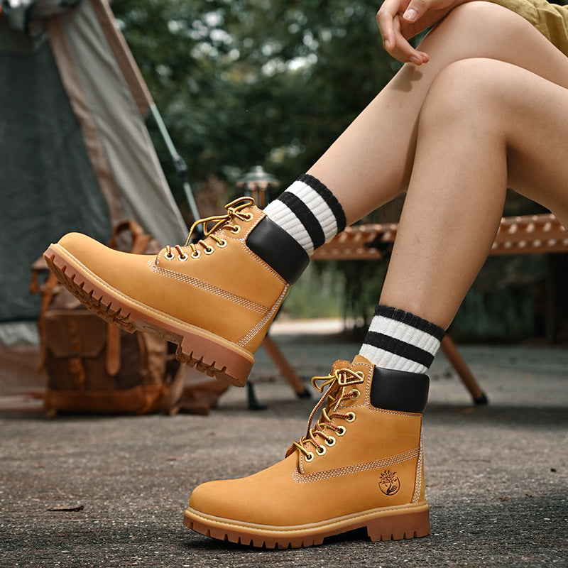 Men's Worker Couple British Ankle Fashionable Large Snow Boots