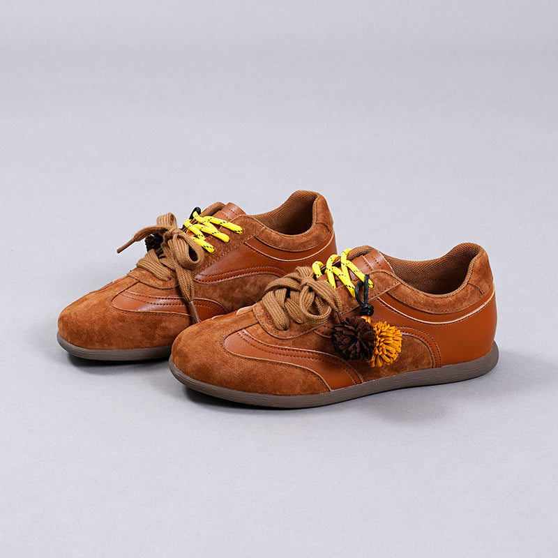 Women's Pine Nut Fur Ball German Training Spring Women's Sports Shoes