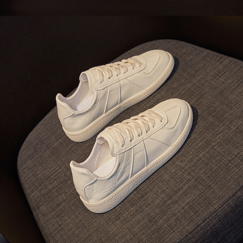Women's Summer White Thick Bottom Breathable Genuine Men's Shoes