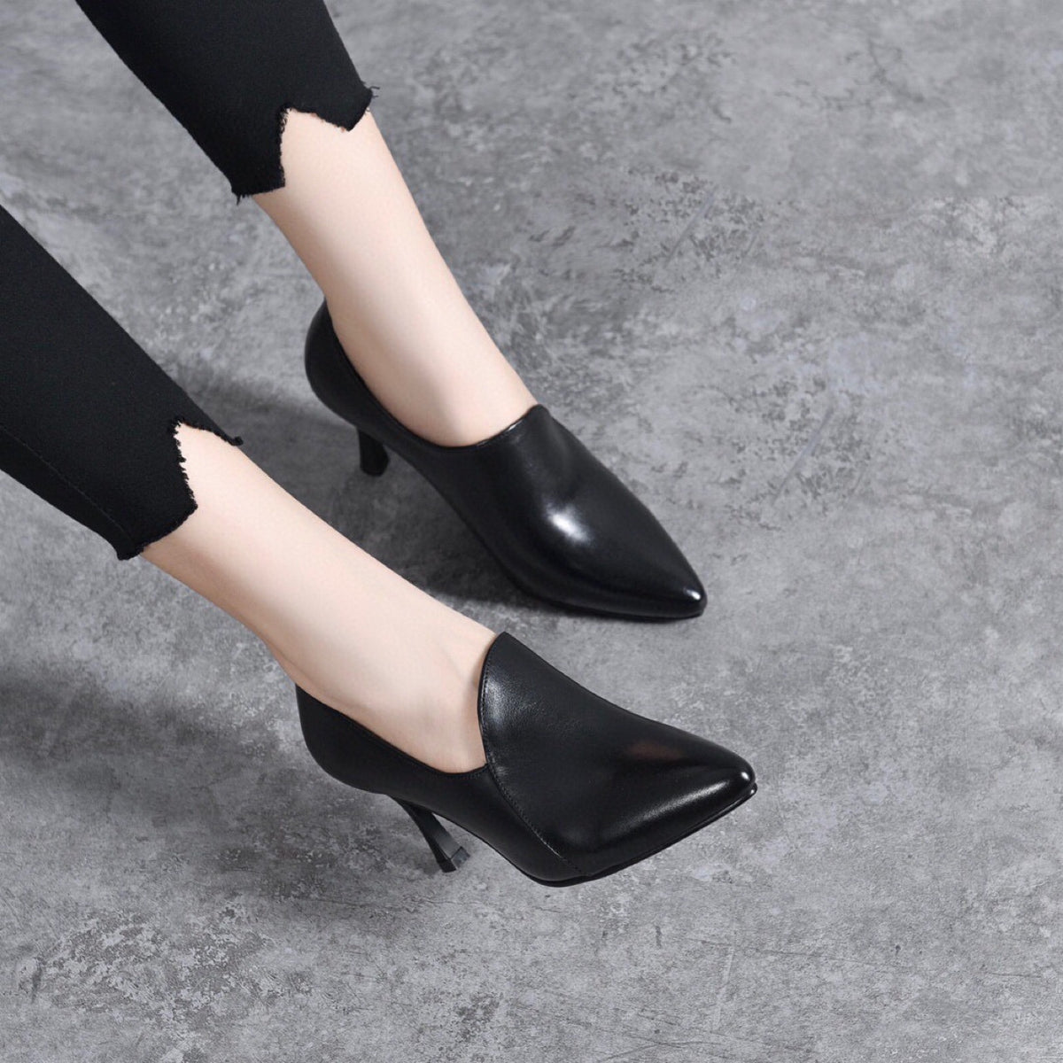 Women's Authentic Elegant Pointed Toe Pumps Deep Mouth Women's Fashion Shoes
