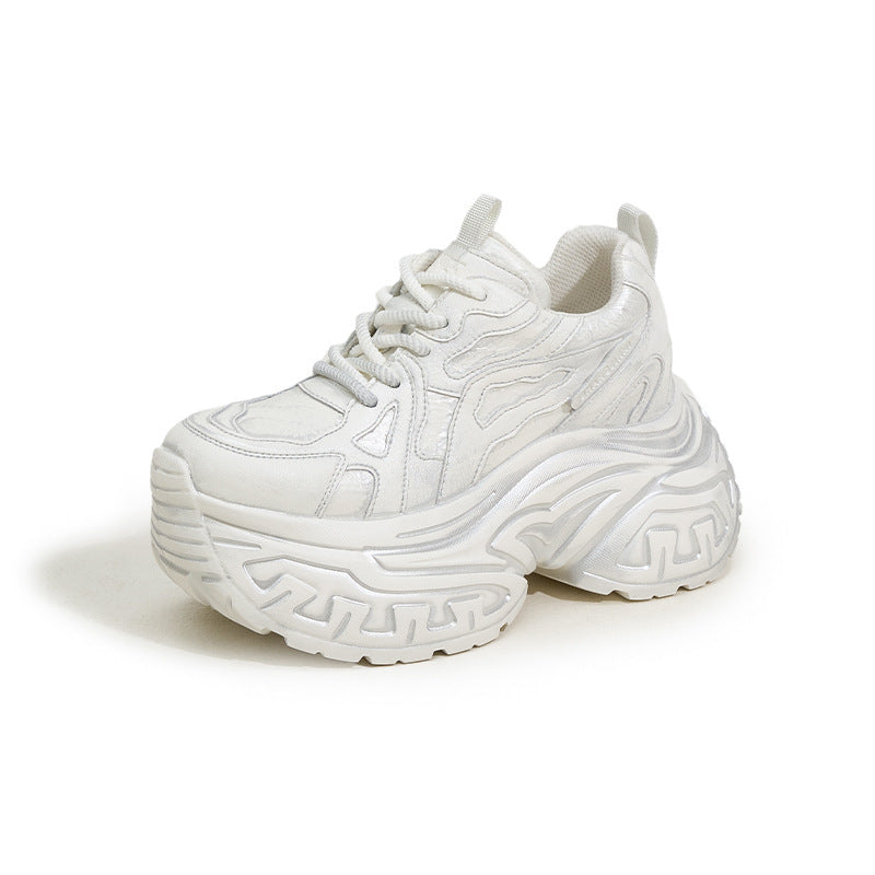 Women's Platform Dad Spring Fashionable Retro Height Increasing Women's Sports Shoes