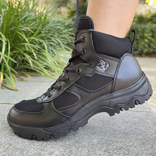 Men's Training Summer Breathable Mesh Deck Black Side Men's Martin Boots