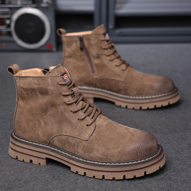 Men's Vintage Autumn Short Trendy Worker British Men's Martin Boots
