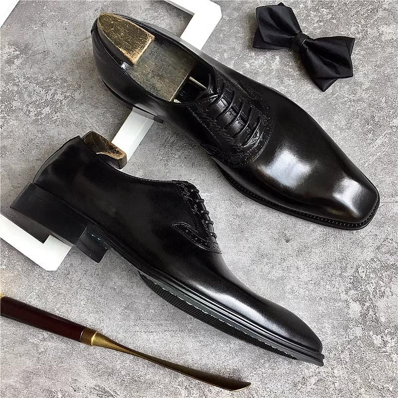 Men's Oxford British Wedding Summer Business Formal Wear Pointed Men's Shoes