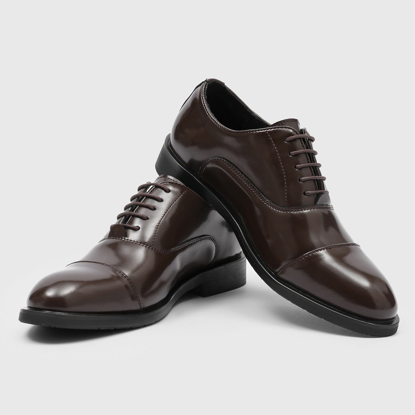 Men's Sense Height Increasing Insole Wedding Three Connector Breathable Business Formal Men's Shoes