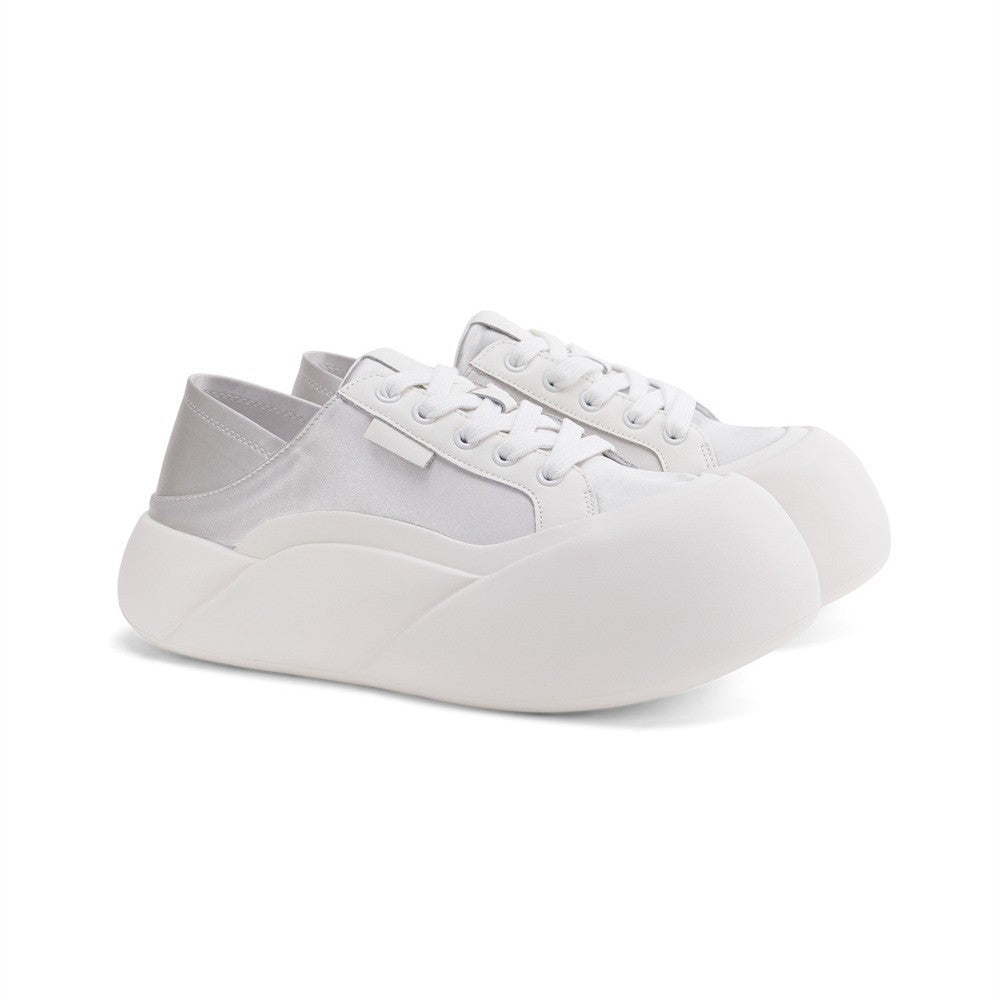 Women's Bottom Bread Step-on Two-way Increased Ugly Sneakers