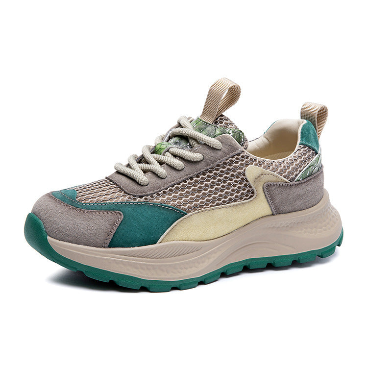 Women's Soft Bottom Lightweight Mesh Surface Pig Bar Men's Shoes
