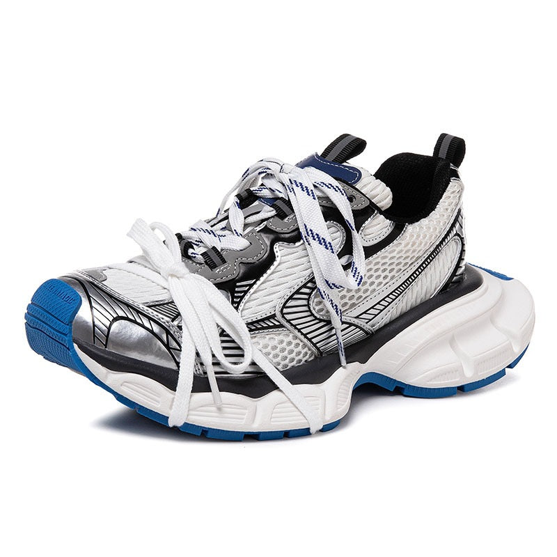 Women's & Men's Distressed Paris Dad Raise The Bottom Sneakers