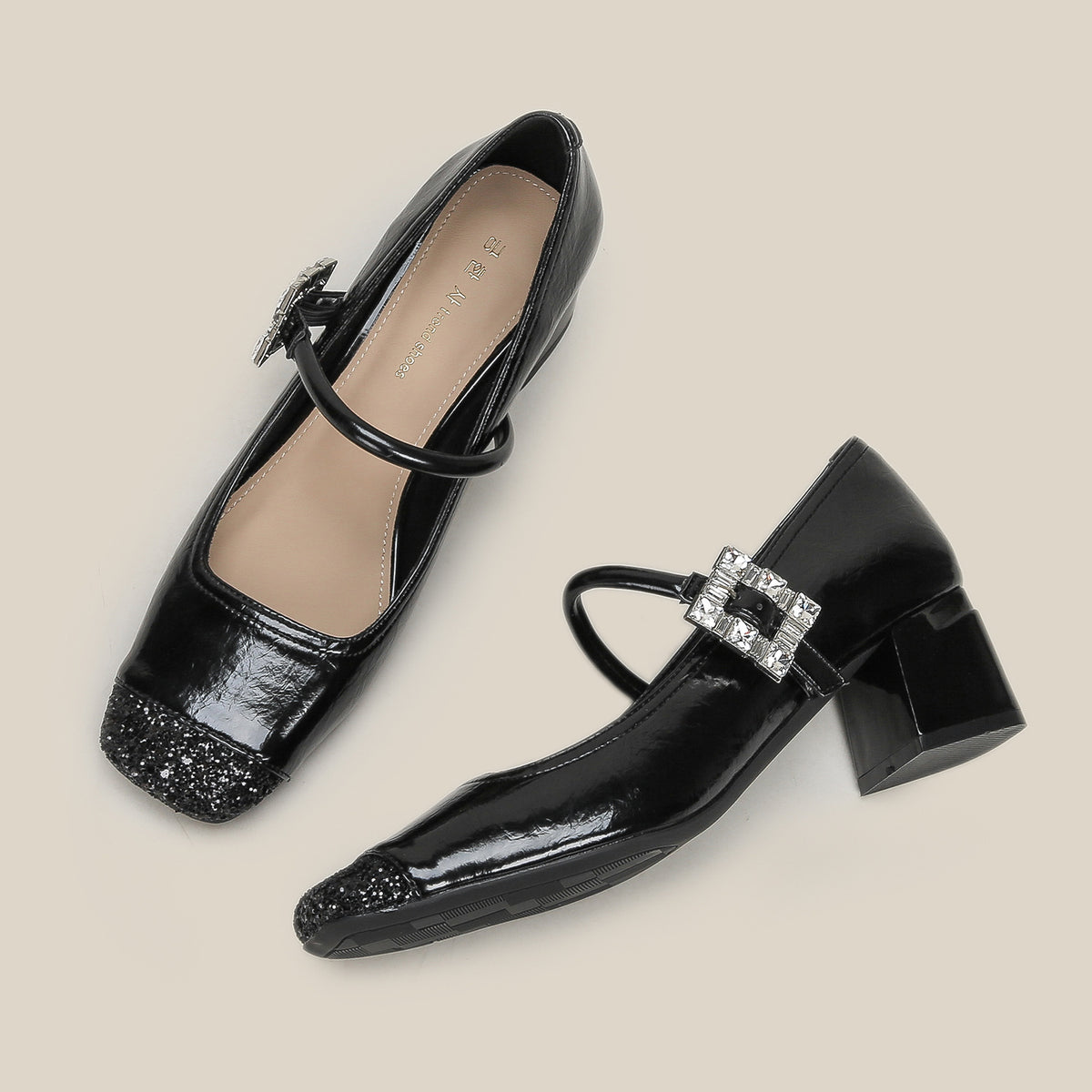 Women's Toe Chunky Mary Jane Daily Matching Skirt Women's Fashion Shoes