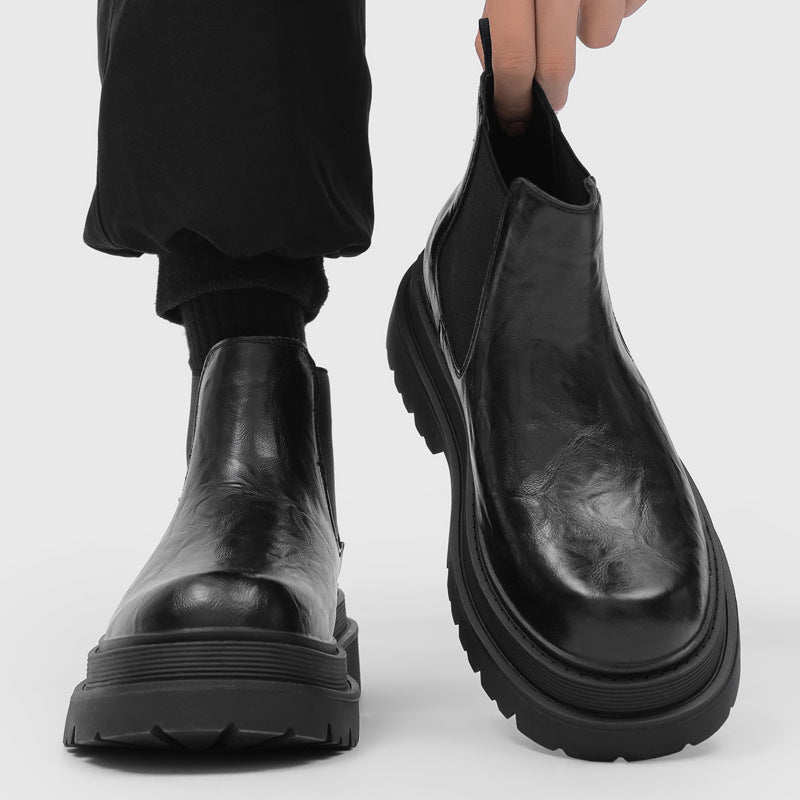 Men's Winter British Style Leisure Chelsea Smoke Men's Martin Boots