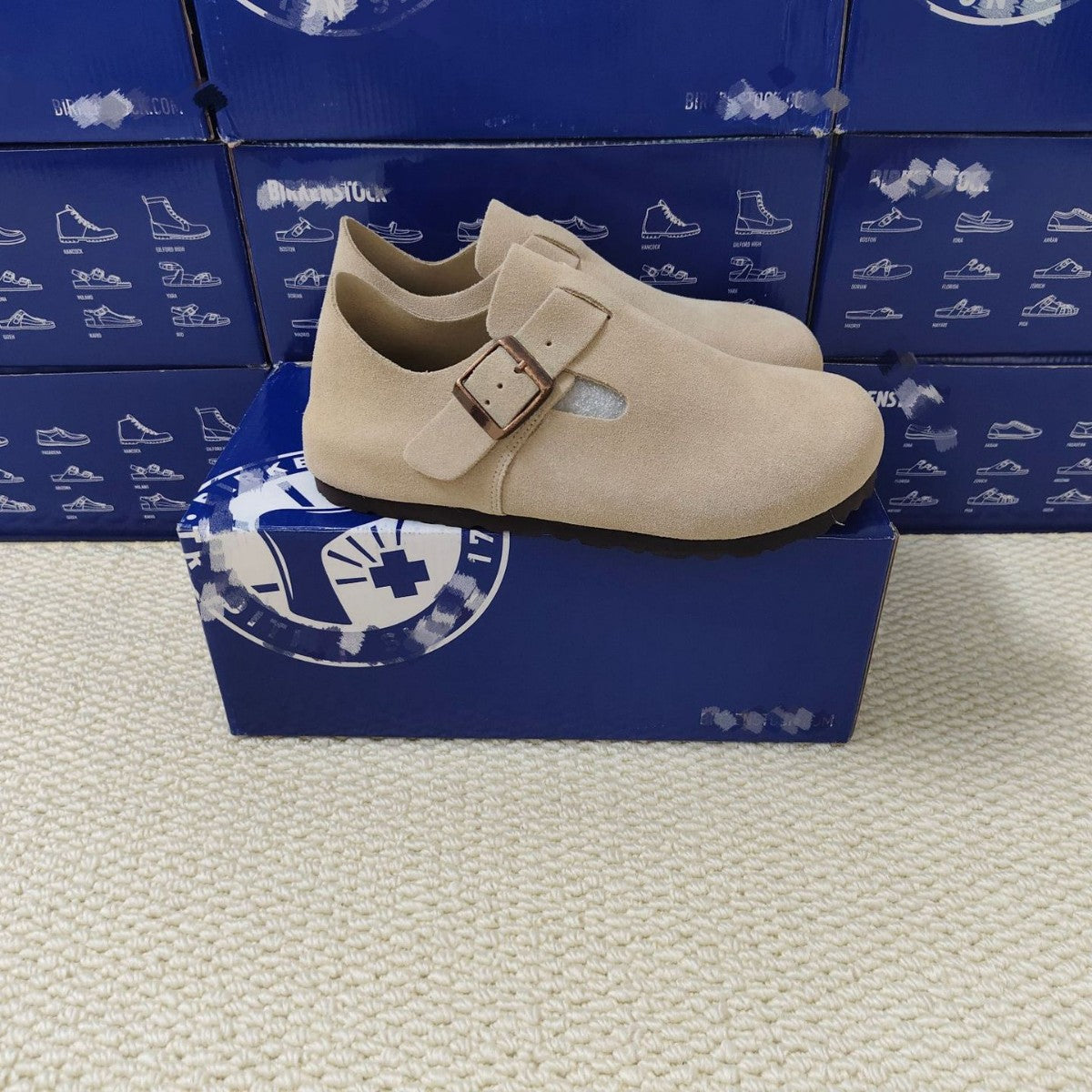 Genuine Cowhide Pure Source Retro Comfort All Inclusive Women's Casual Shoes