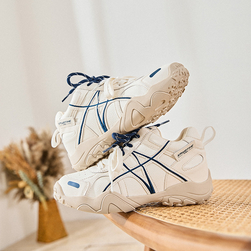 Women's Increasing Insole Spring Thick-soled German Training Long-time Not Tired Casual Shoes