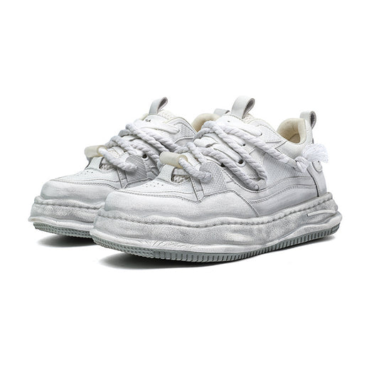 Men's Trendy Thick Bottom Invisible Height Increasing Niche Board Old National Men's Sports Shoes