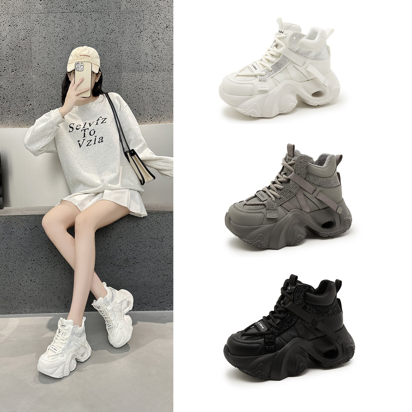 Women's Dad Autumn Super Popular Breathable Platform Women's Sports Shoes