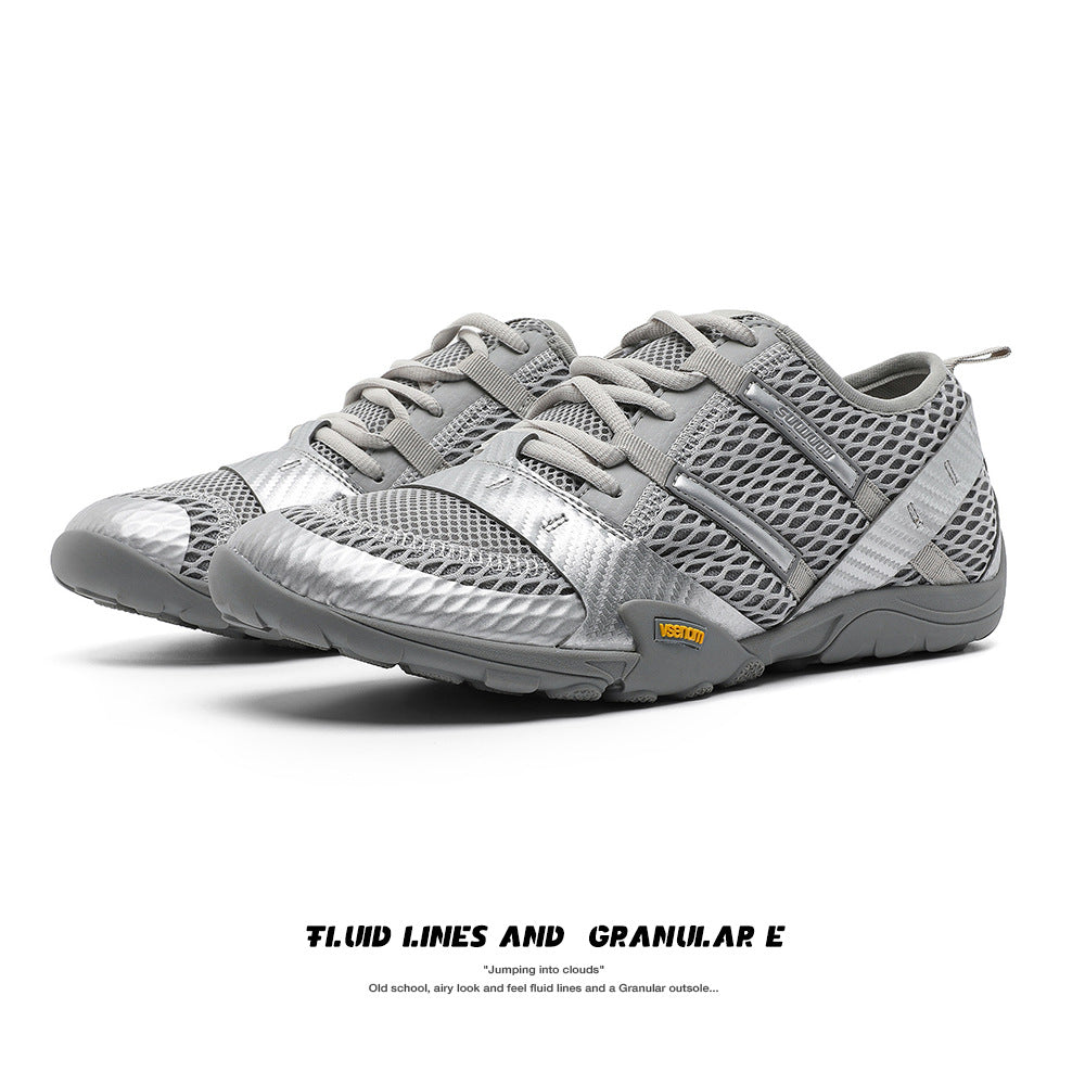 Unisex Liquid Sier Summer Couple Breathable Casual Shoes