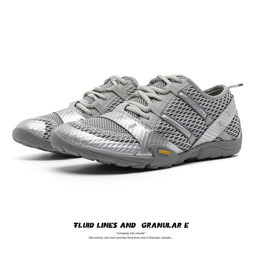 Unisex Liquid Sier Summer Couple Breathable Casual Shoes
