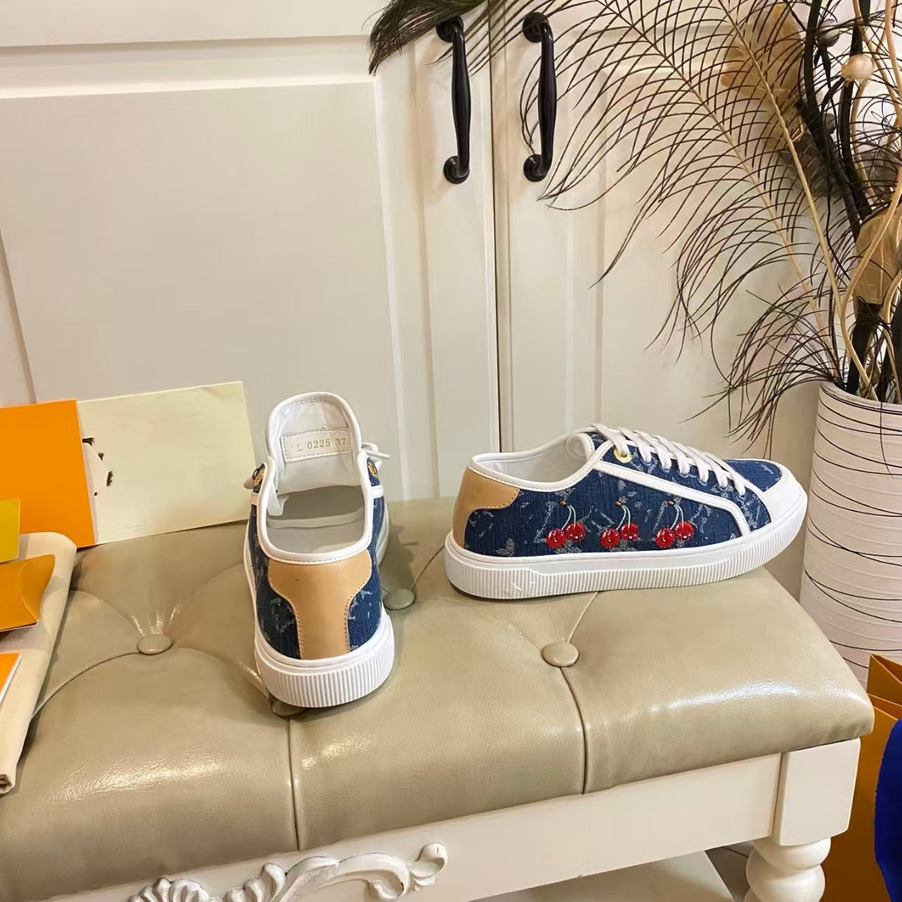 Denim Skate Breathable Low Top Platform Women's Sports Shoes