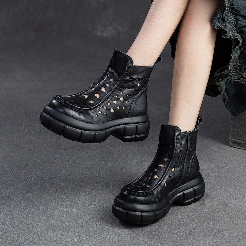 Women's Soft Platform Breathable Retro Ankle Sandals