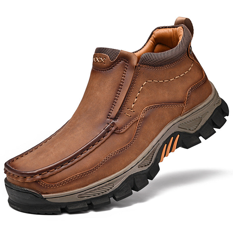 Elegant Classy Slouchy Men's Outdoor Urban Men's Leather Boots