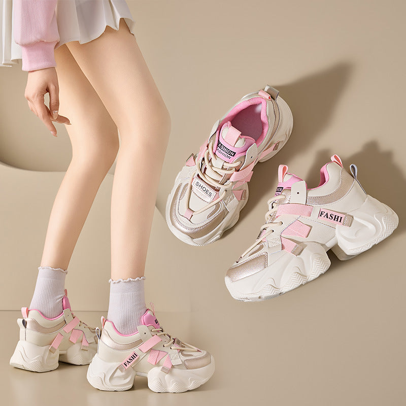 Women's Paris Heightened Daddy Platform Early Spring Sports Casual Shoes