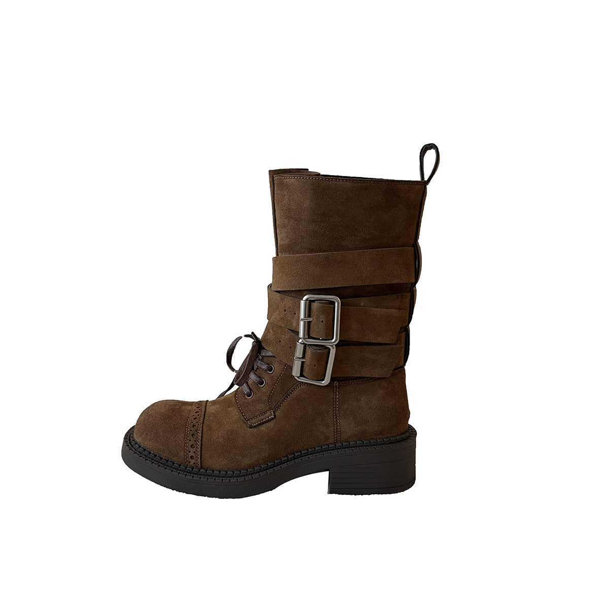 Women's Autumn Paris Platform Riding Buckle Loop Sports Casual Shoes