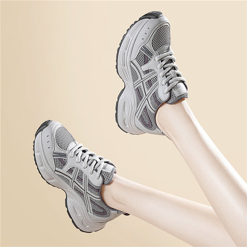 Women's Height Increasing Gray Days Spring Joker Casual Shoes