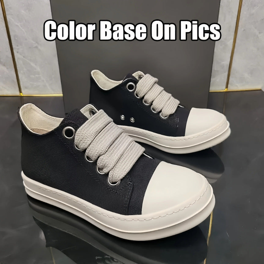 Platform Height Increasing Round Toe High Version Comfortable Casual Shoes