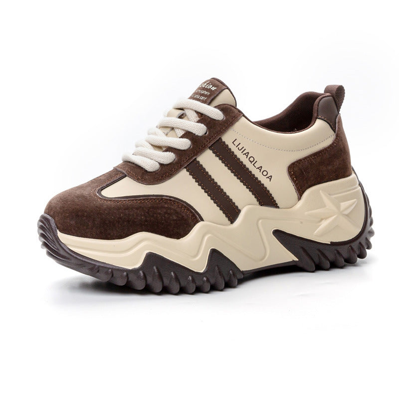 Women's Retro Style Soft Bottom Platform Men's Shoes