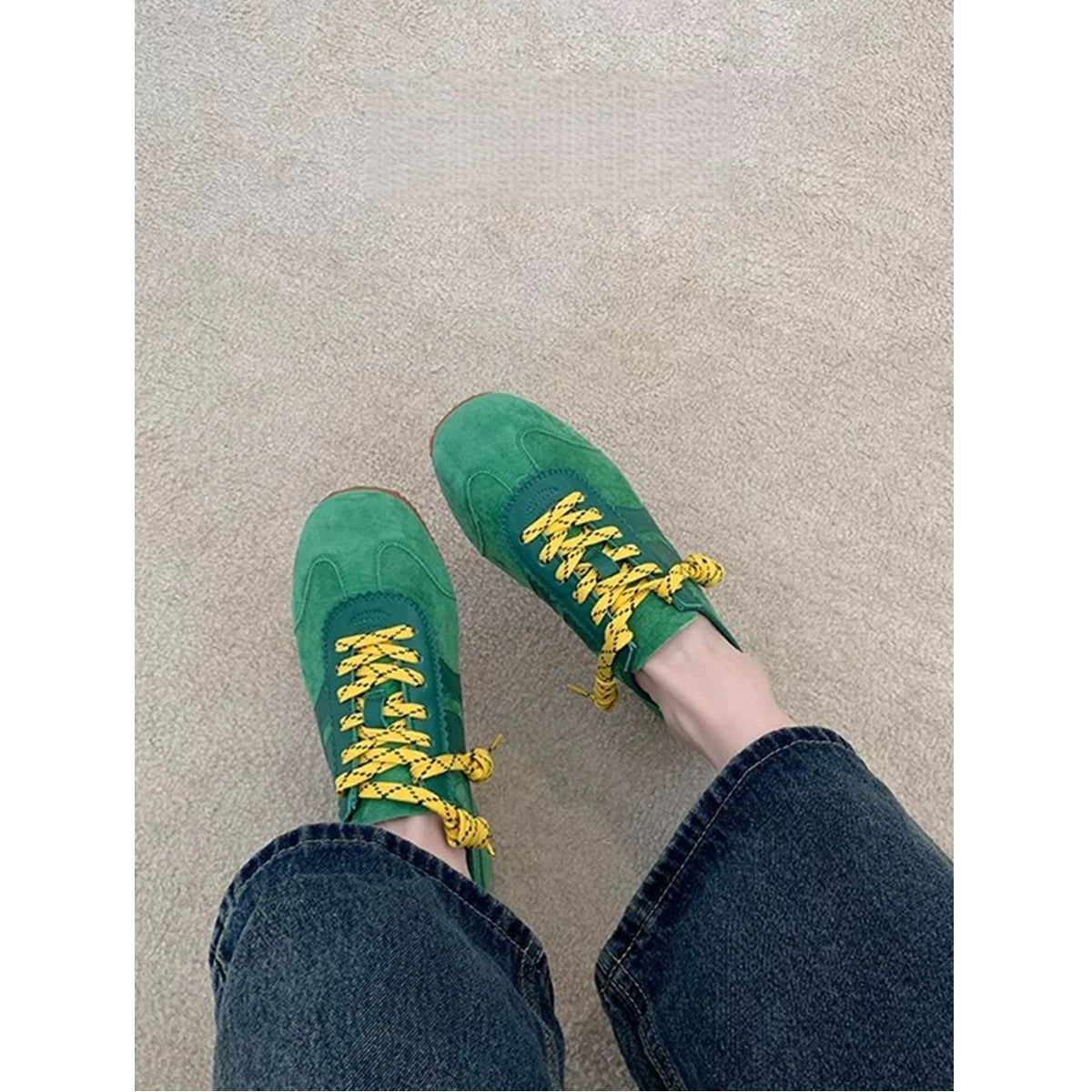 Women's Toe Laces Niche Height Increasing German Women's Sports Shoes