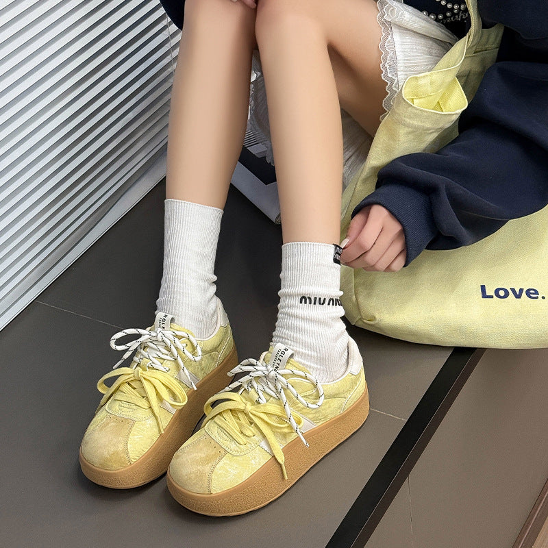 Women's Retro Thick-soled German Training Spring Comfortable Women's Sports Shoes