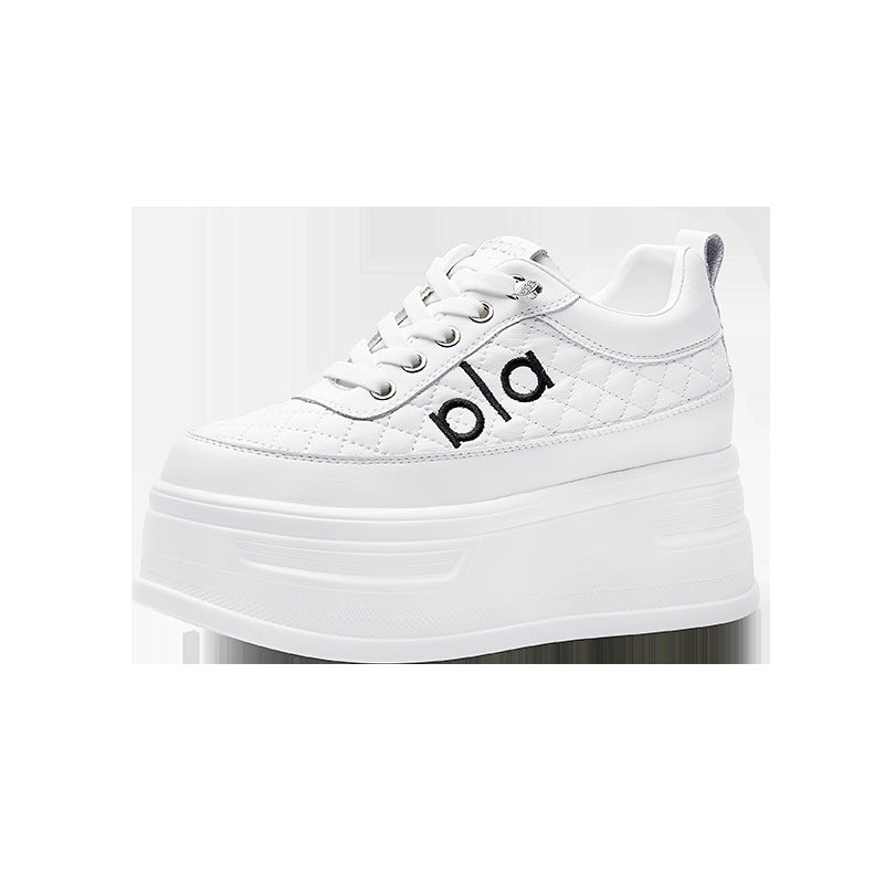 Women's Spring Thick Bottom White Comfortable Sports Women's Shoes