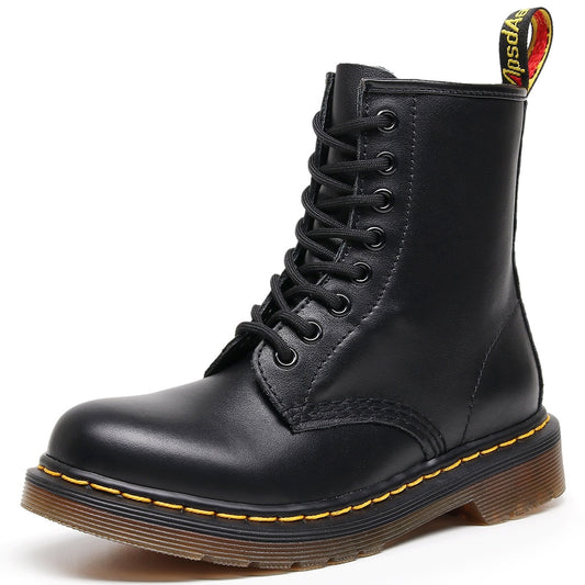 Women's & Men's Motorcycle Classic Soft British Style Ankle Round Boots
