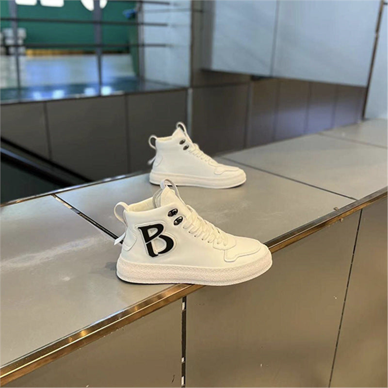 Attractive Men's Thick-soled Soft Bottom Skateboard Men's Sports Shoes