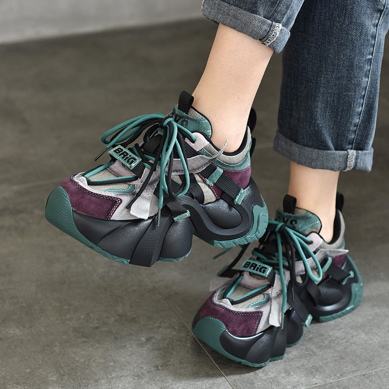 Classy Women's Spring Platform Dad Design Men's Shoes