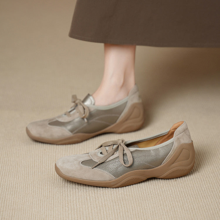 Women's Sheepskin Pumps Spring Thick Mary Jane German Women's Fashion Shoes