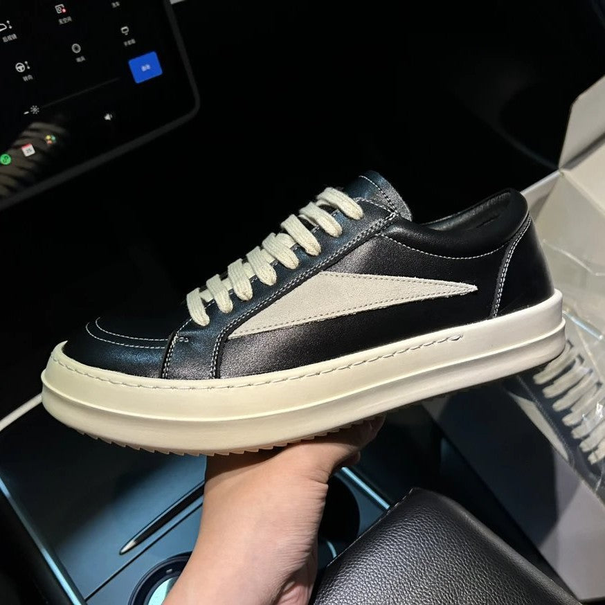 Women's & Men's Flat For Goth High Street Inverted Triangle Sneakers