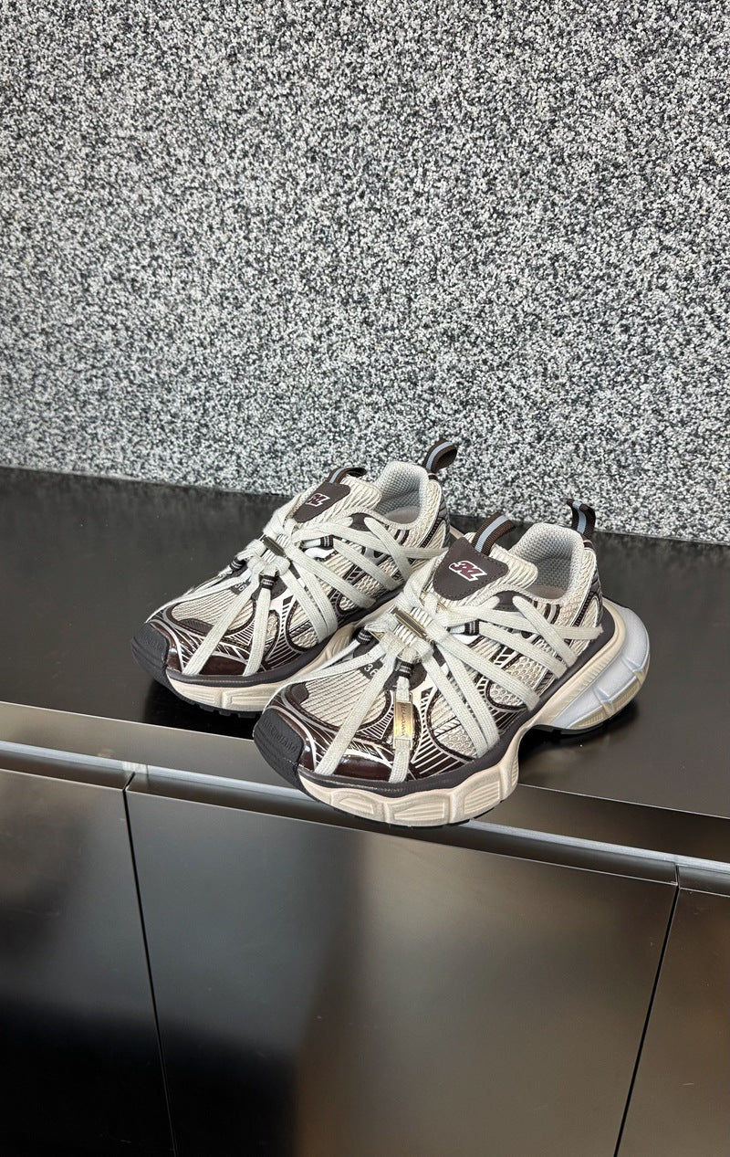 Women's Dad Super Popular Tail Metallic Thick-soled Women's Sports Shoes