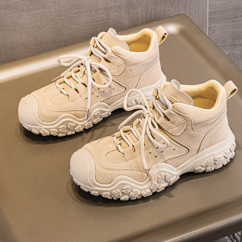 Women's Platform Martin Genuine Summer Short Retro Outdoor Hiking Women's Leather Boots