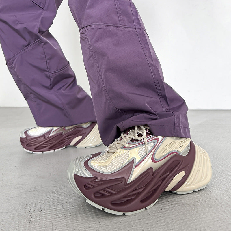 Height Increasing Leisure Version Breathable Couple Men's Sports Shoes