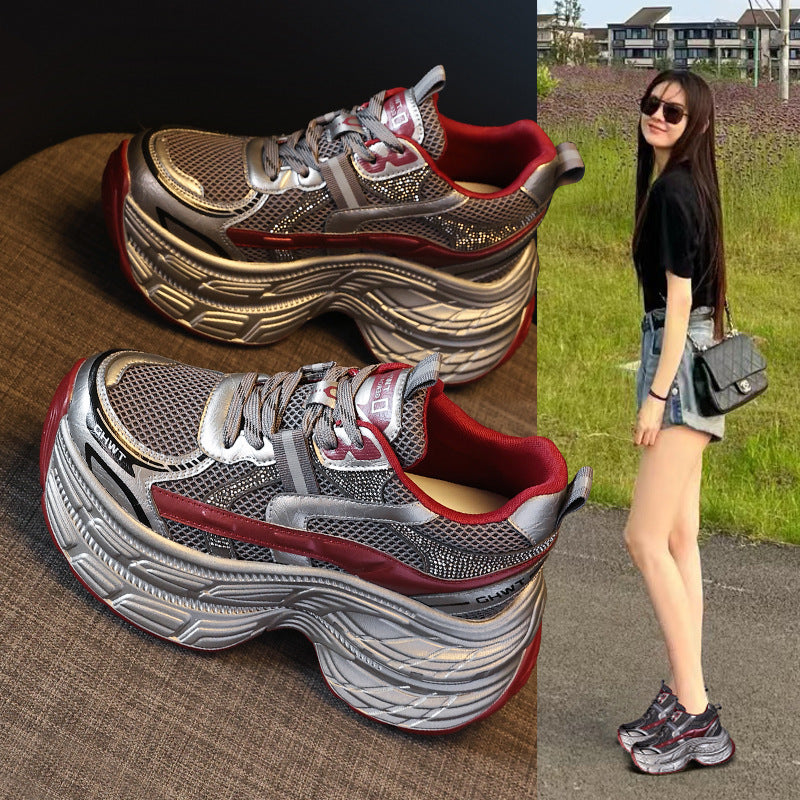 Women's Autumn Platform With Thick Sole Increased Casual Shoes