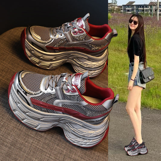 Women's Autumn Platform With Thick Sole Increased Casual Shoes