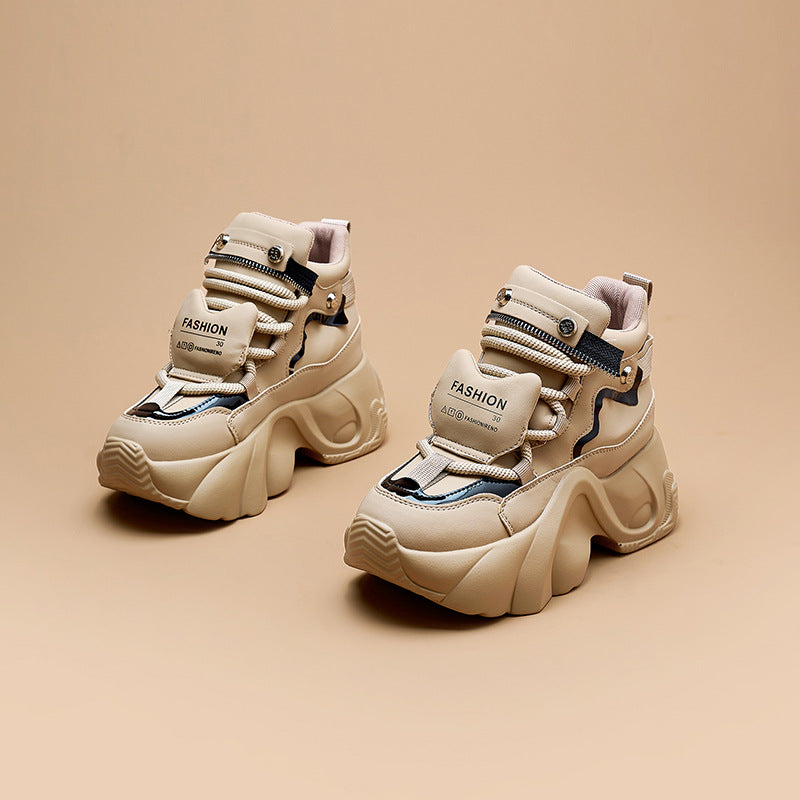 Women's Dad Slim Feet Raise The Bottom Sports Casual Shoes