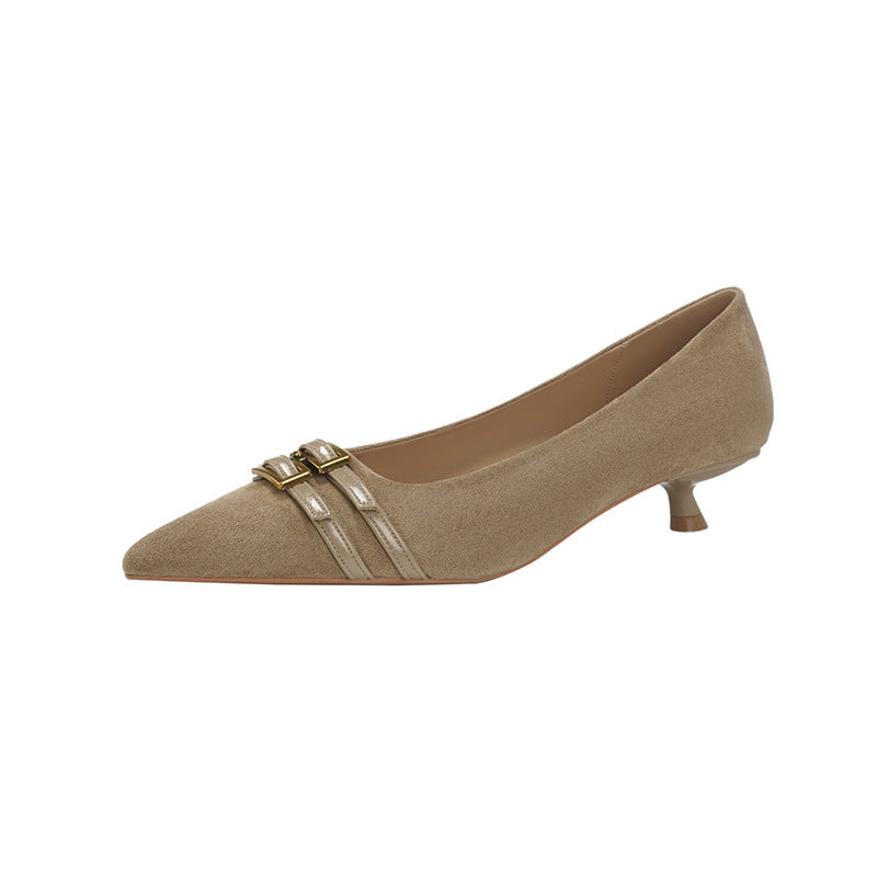 Thin Heeled Female Not Tired Feet French Professional Women's Fashion Shoes